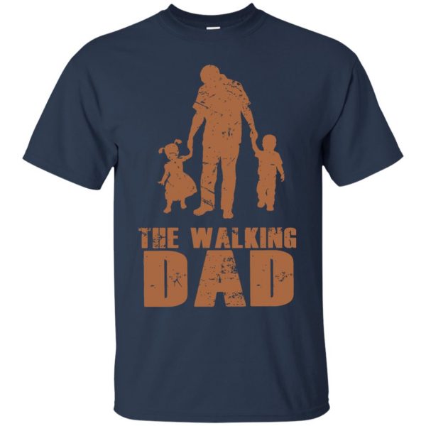 Walking Dad t shirt - navy blue