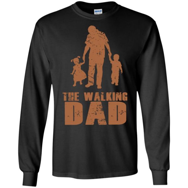 Walking Dad long sleeve - black