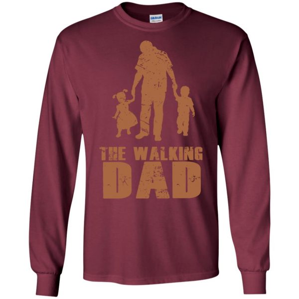 Walking Dad long sleeve - maroon