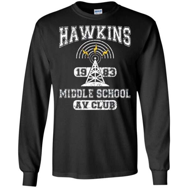 Hawkins High School long sleeve - black