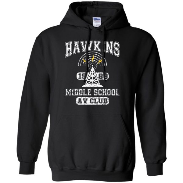 Hawkins High School hoodie - black