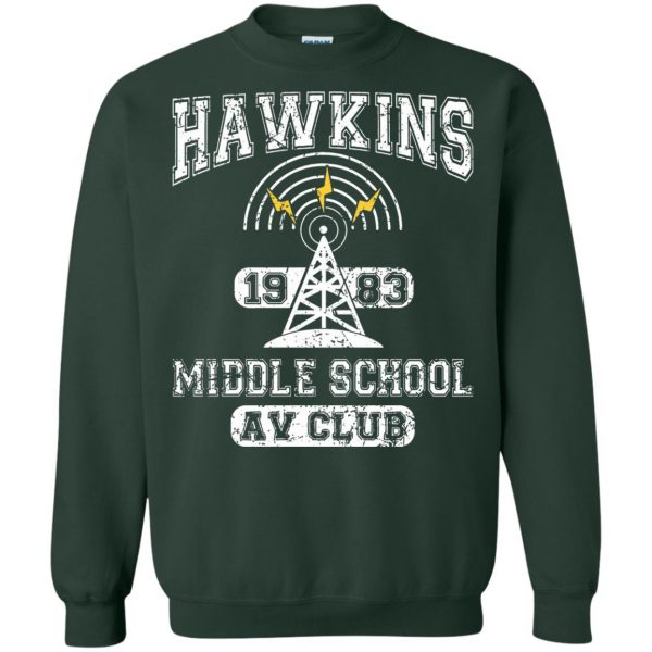 Hawkins High School sweatshirt - forest green