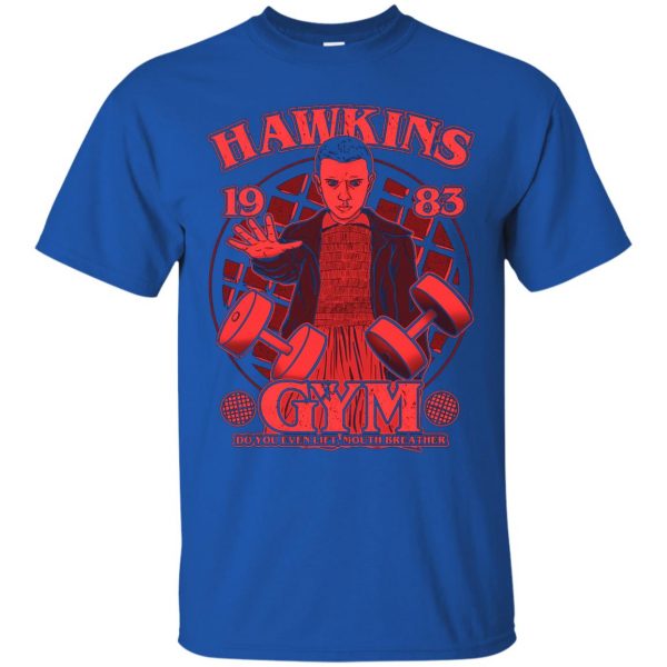 Hawkins Gym t shirt - royal blue