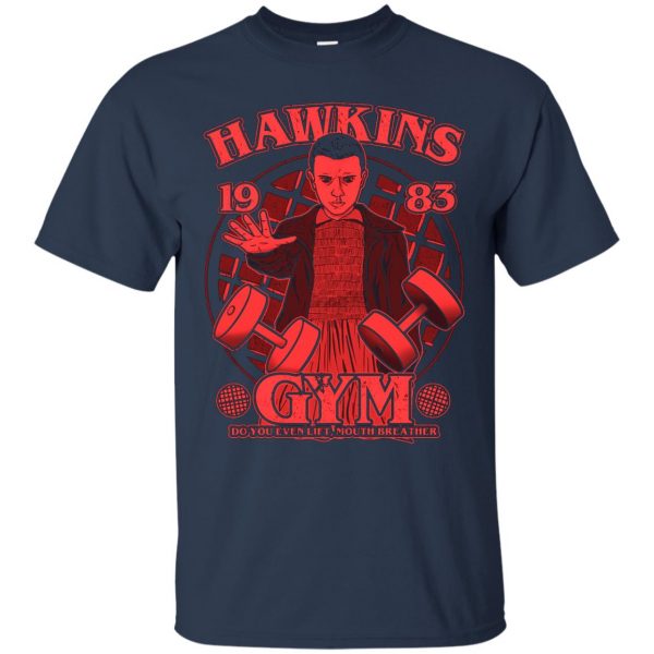 Hawkins Gym t shirt - navy blue