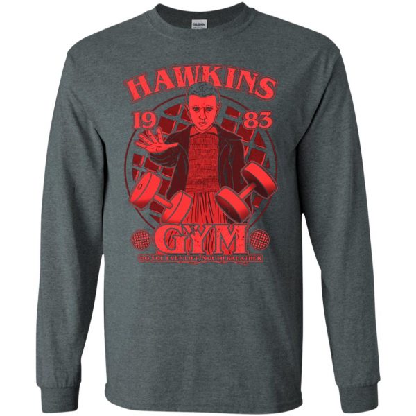 Hawkins Gym long sleeve - dark heather
