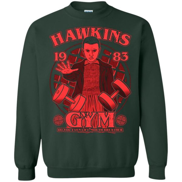 Hawkins Gym sweatshirt - forest green