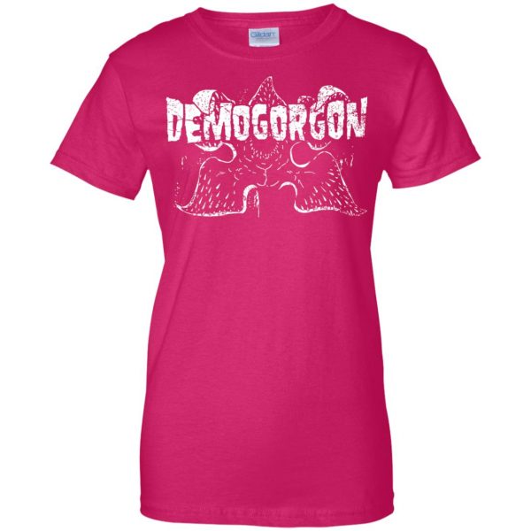 Demogorgon womens t shirt - lady t shirt - pink heliconia