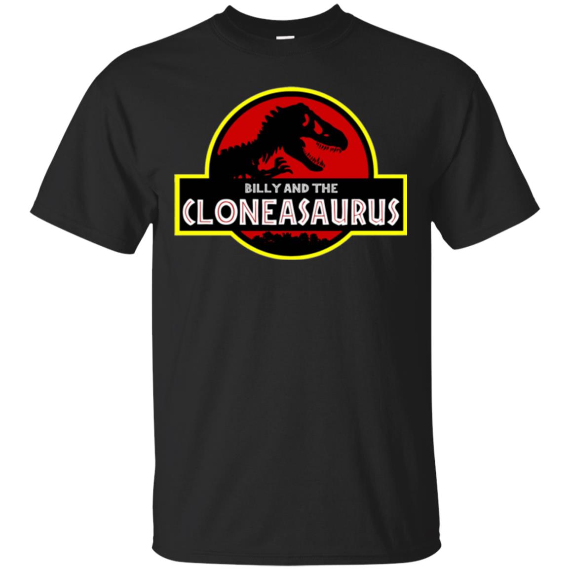 billy and the cloneasaurus shirt - black