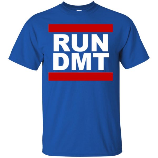 run dmt t shirt - royal blue