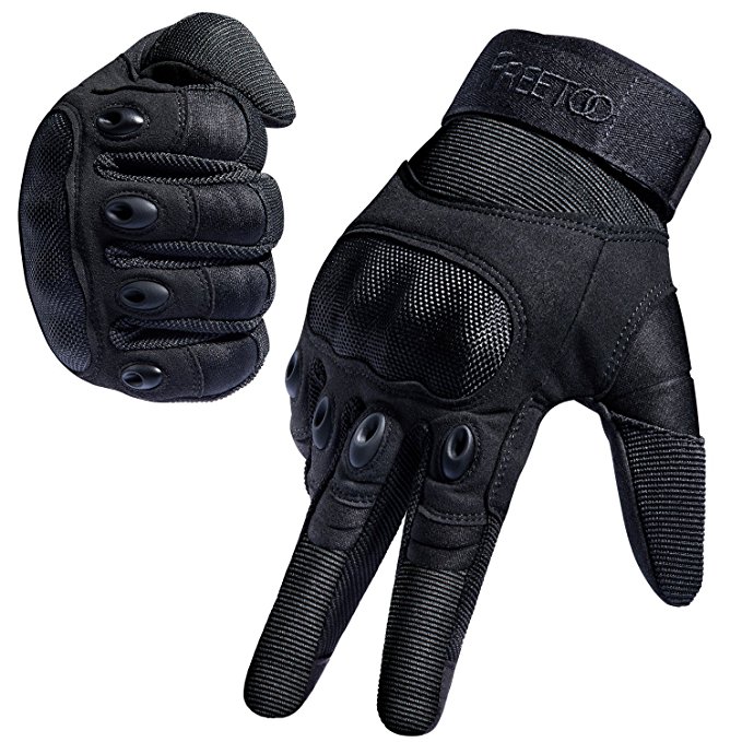 Rubber Hard Knuckle Outdoor Gloves