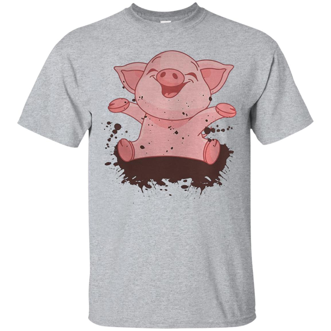 cute pig shirts - sport grey