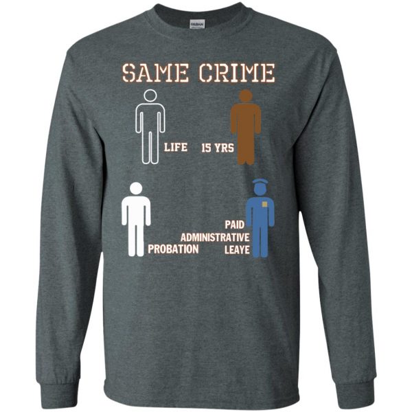 same crimes long sleeve - dark heather