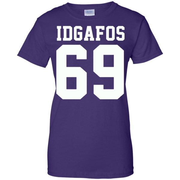 idgafos womens t shirt - lady t shirt - purple
