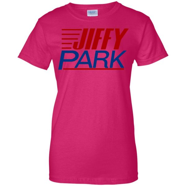 jiffy park womens t shirt - lady t shirt - pink heliconia