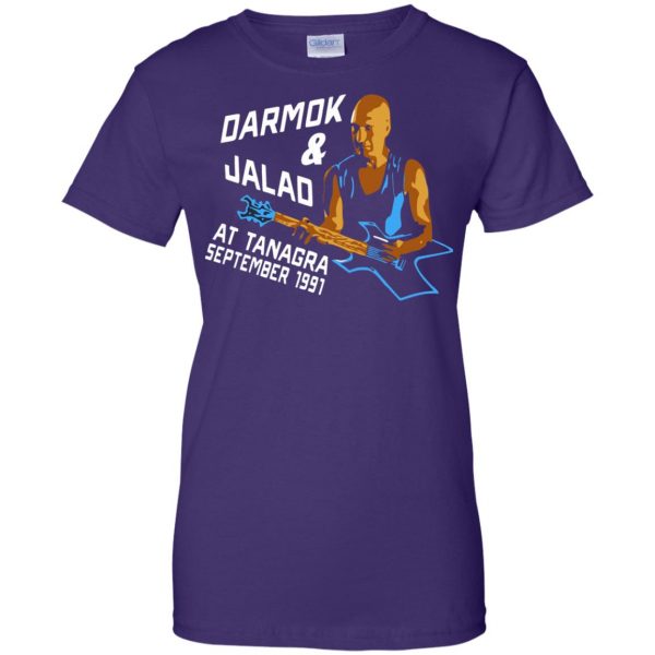 darmok and jalad at tanagra womens t shirt - lady t shirt - purple
