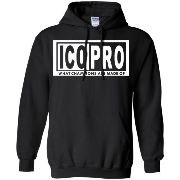 icopro hoodie - black