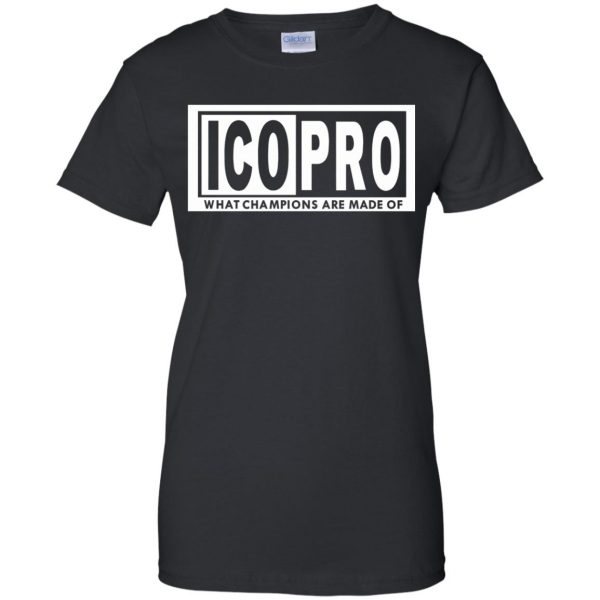 icopro womens t shirt - lady t shirt - black