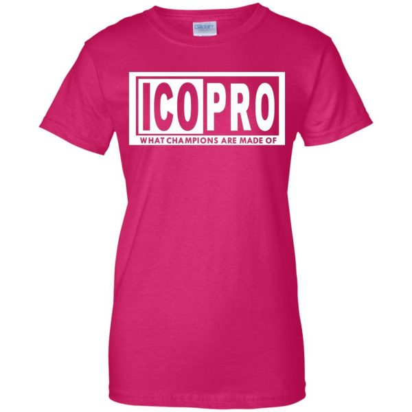 icopro womens t shirt - lady t shirt - pink heliconia