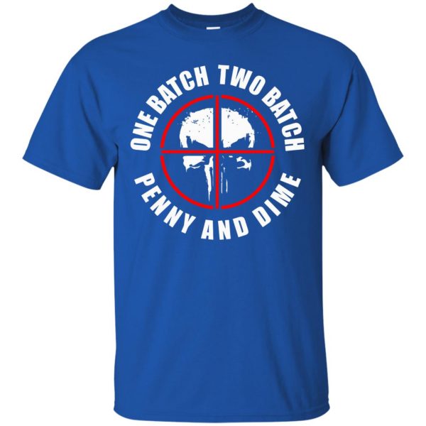 one batch two batch penny and dime t shirt - royal blue