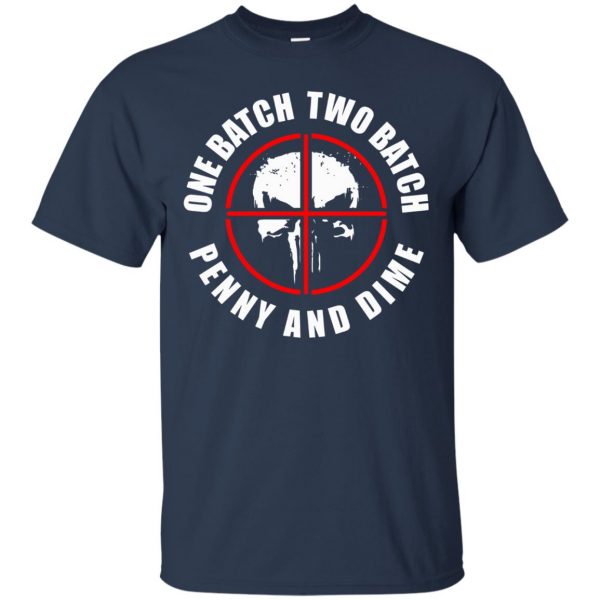 one batch two batch penny and dime t shirt - navy blue