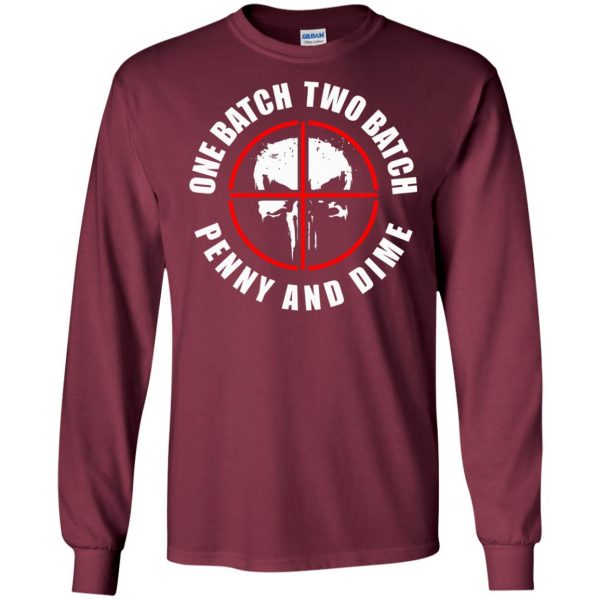 one batch two batch penny and dime long sleeve - maroon
