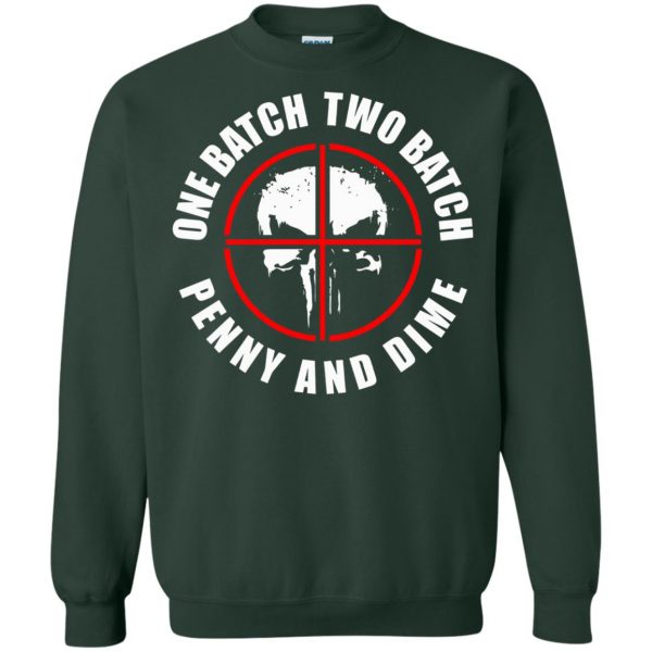one batch two batch penny and dime sweatshirt - forest green