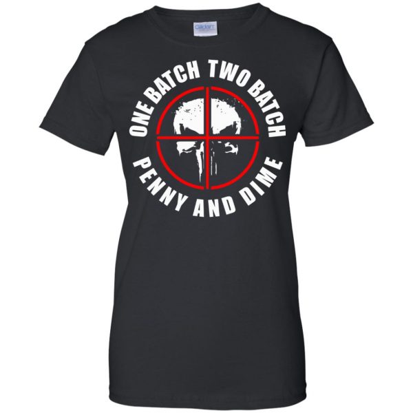 one batch two batch penny and dime womens t shirt - lady t shirt - black