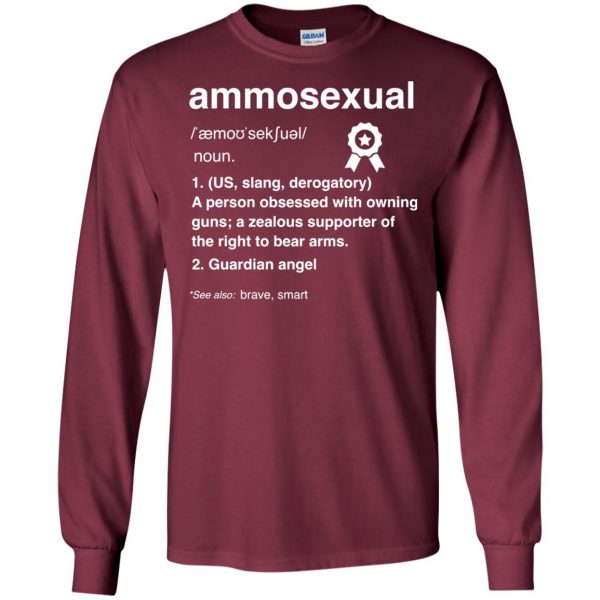 ammosexual long sleeve - maroon