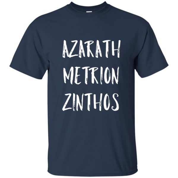 azarath metrion zinthos t shirt - navy blue