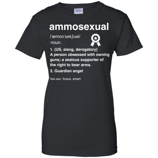 ammosexual womens t shirt - lady t shirt - black