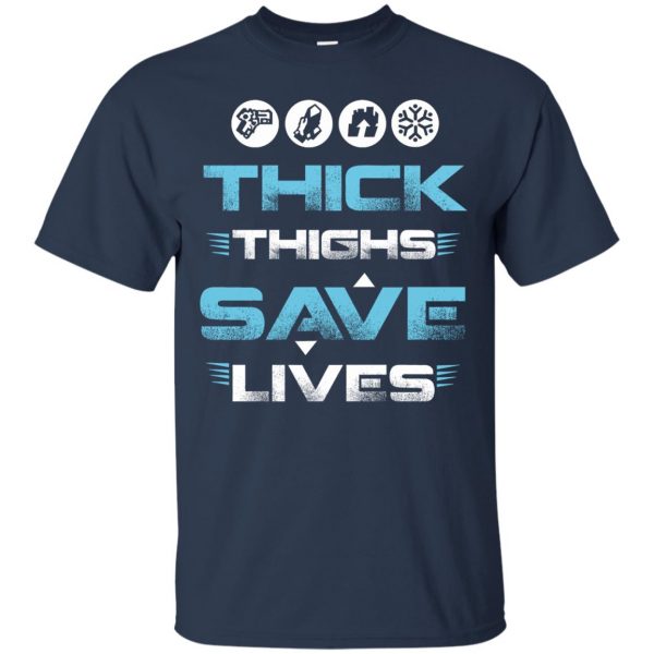 thick thighs save lives t shirt - navy blue