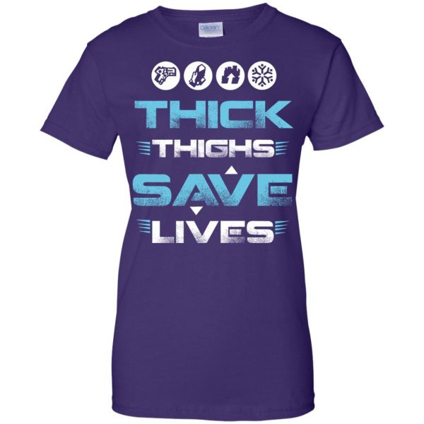 thick thighs save lives womens t shirt - lady t shirt - purple
