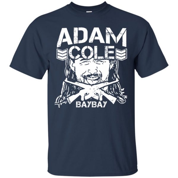 adam cole bay bay t shirt - navy blue