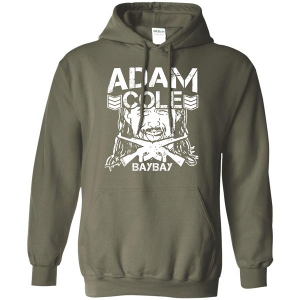 adam cole bay bay hoodie - military green