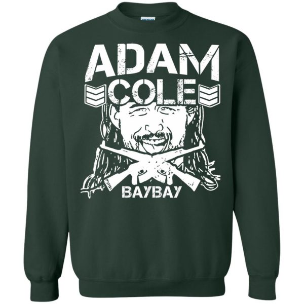 adam cole bay bay sweatshirt - forest green