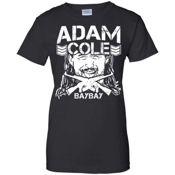 adam cole bay bay womens t shirt - lady t shirt - black