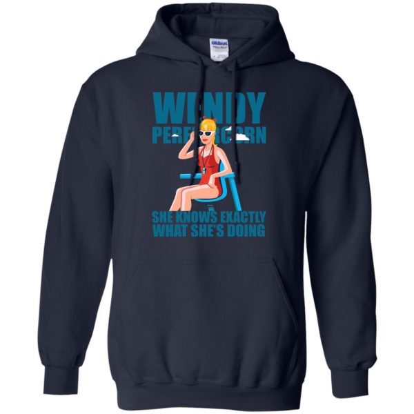 wendy peffercorn hoodie - navy blue