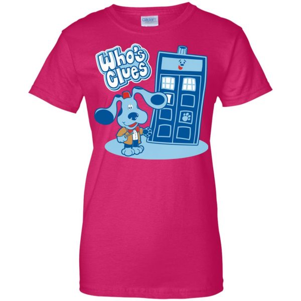 blues clues womens t shirt - lady t shirt - pink heliconia