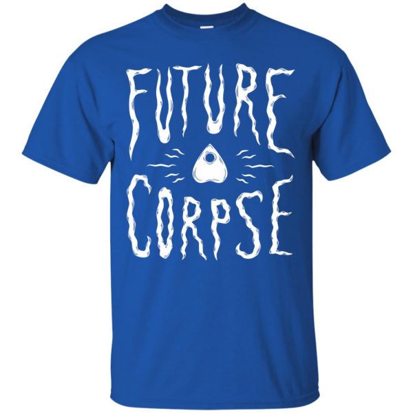 future corpse t shirt - royal blue