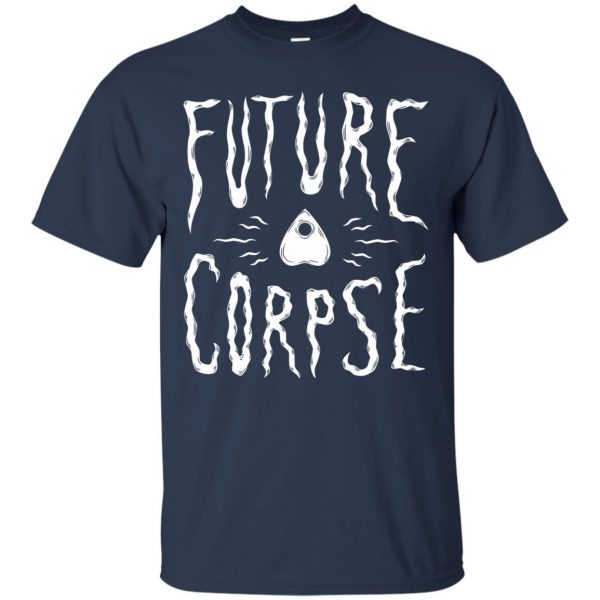 future corpse t shirt - navy blue