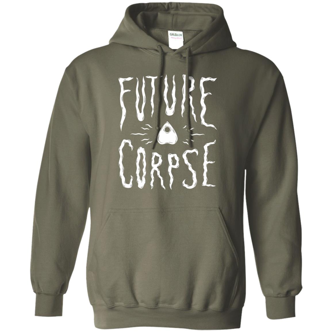 future corpse hoodie - military green