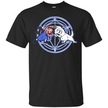 fullmetal alchemist fusion shirt - black