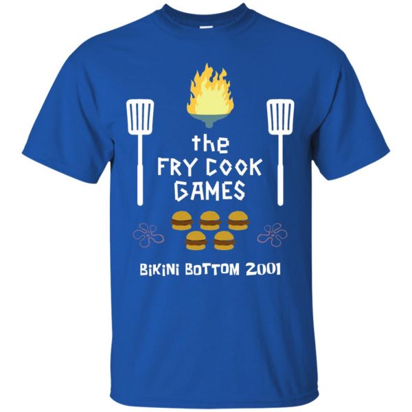 fry cook games t shirt - royal blue