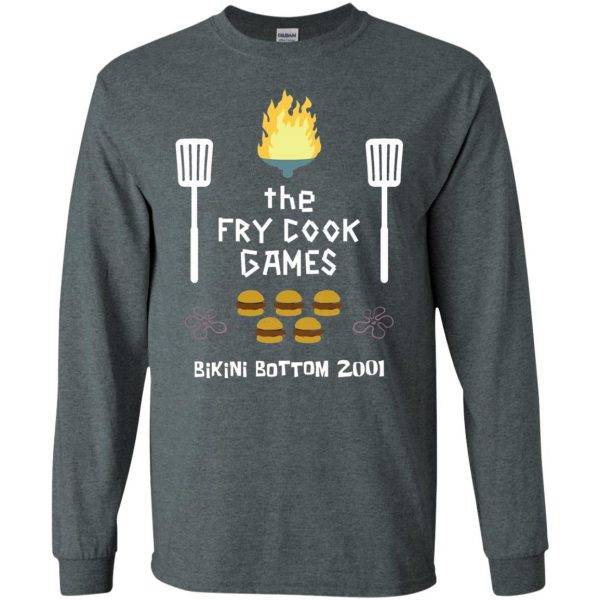 fry cook games long sleeve - dark heather