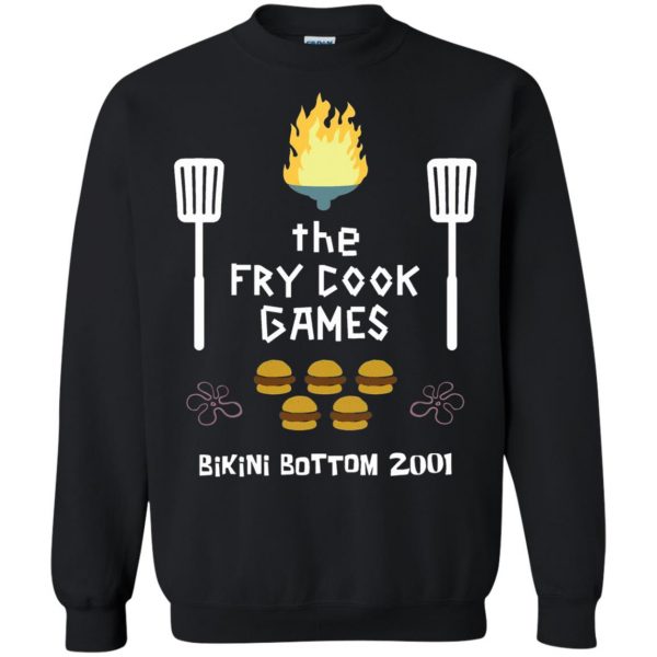 fry cook games sweatshirt - black