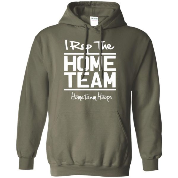 home team hoops hoodie - military green