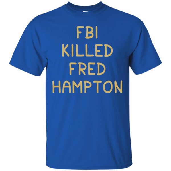 fred hampton t shirt - royal blue