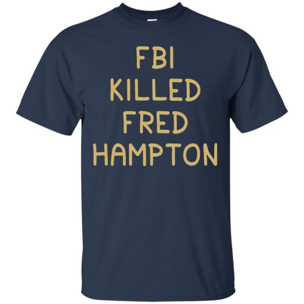 fred hampton t shirt - navy blue