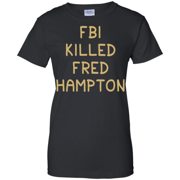 fred hampton womens t shirt - lady t shirt - black