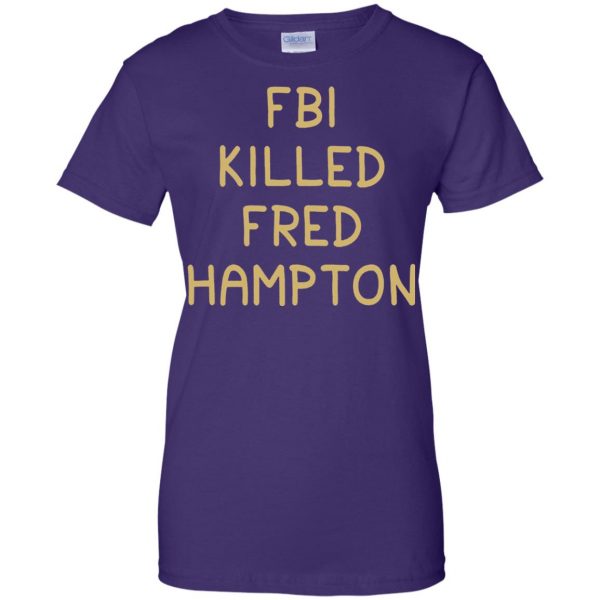 fred hampton womens t shirt - lady t shirt - purple